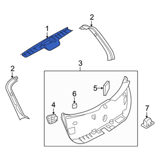 Mazda OE - Rear Upper Liftgate Trim