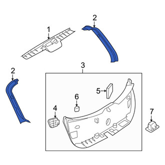 Mazda OE - Rear Left Liftgate Trim