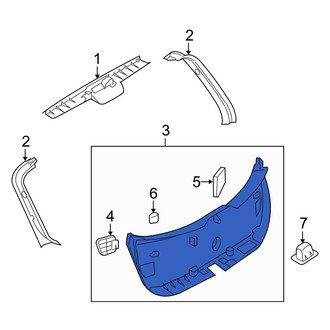 Mazda OE - Rear Lower Liftgate Trim