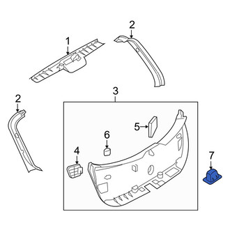 Mazda OE - Rear Liftgate Pull Handle