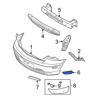 Mazda OE - Rear Left Reflector Panel