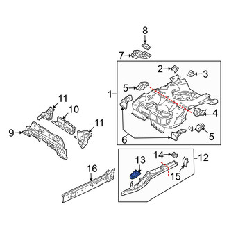 Mazda OE - Left Frame Side Member Bracket