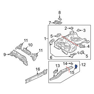Mazda OE - Left Frame Side Member Bracket