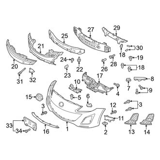 Mazda OE - Front Bumper - Bumper & Components
