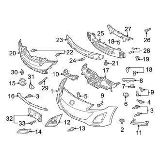 Mazda OE - Front Bumper - Bumper & Components