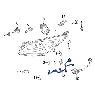Mazda OE - Front Headlight Wiring Harness