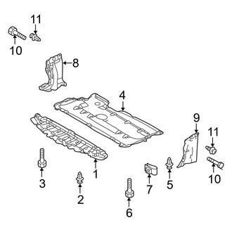 Mazda OE - Radiator Support - Splash Shields
