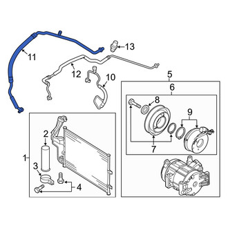 Mazda OE - A/C Refrigerant Suction Hose