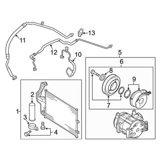 Mazda OE - Air Conditioner & Heater - Condenser, Compressor & Lines (SkyActiv)