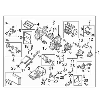 Mazda OE - Air Conditioner & Heater - Evaporator & Heater Components (W/O Auto A/C)