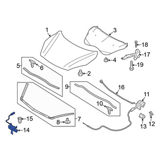 Mazda OE - Front Hood Latch