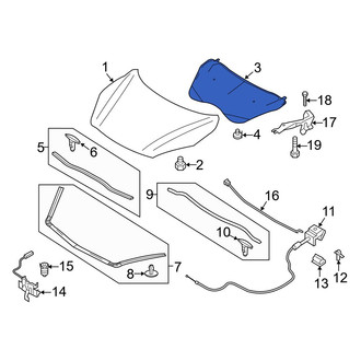 Mazda OE - Front Hood Insulation Pad