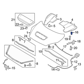 Mazda OE - Front Hood Stop Buffer
