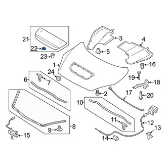 Mazda OE - Hood Scoop Gasket