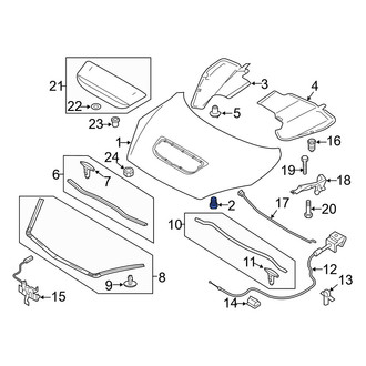 Mazda OE - Front Hood Stop Buffer