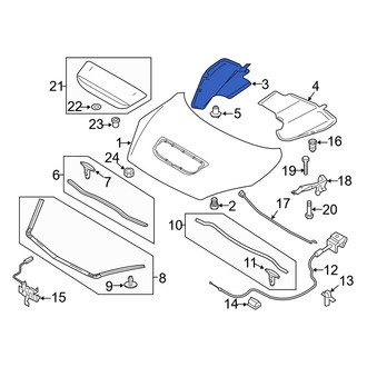 Mazda OE - Front Right Hood Insulation Pad