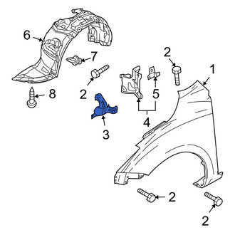 Mazda OE - Left Fender Bracket
