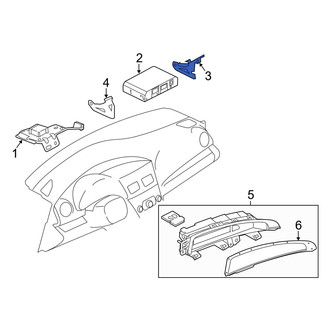 Mazda OE - Right GPS Navigation Control Module Bracket