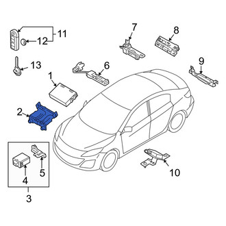 Mazda OE - Keyless Entry Module Bracket