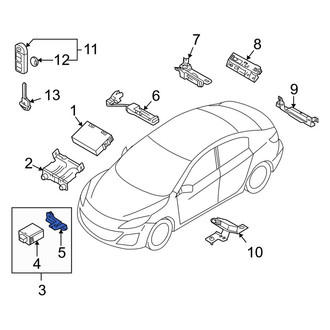 Mazda OE - Keyless Entry Receiver Bracket