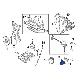 Mazda OE - Engine Oil Filter Adapter
