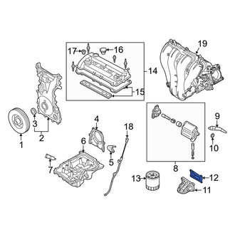 Mazda OE - Engine Oil Filter Adapter Gasket