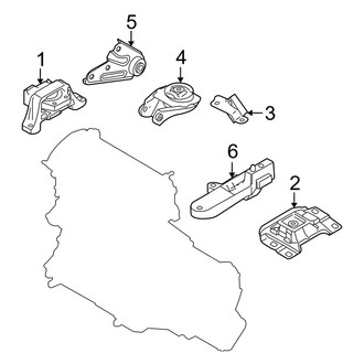 Mazda OE - Engine / Transaxle - Engine & Transmission Mounting (W/O SkyActiv), (2.0L Gas Automatic Tr)