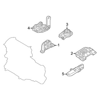 Mazda OE - Engine / Transaxle - Engine & Transmission Mounting (W/O SkyActiv), (2.0L Gas Standard Tr)