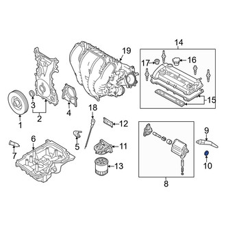 Mazda OE - Engine Oil Pump Pickup Tube Gasket