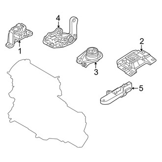 Mazda OE - Engine / Transaxle - Engine & Transmission Mounting (2.5L Standard Tr)