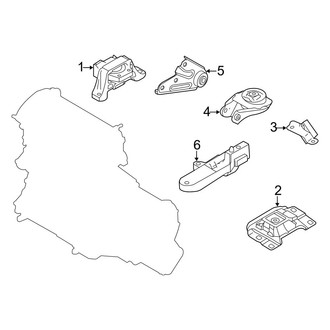 Mazda OE - Engine / Transaxle - Engine & Transmission Mounting (2.5L Automatic Tr)