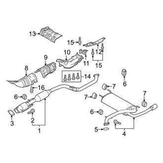 Mazda OE - Exhaust System - Exhaust Components (W/O SkyActiv)