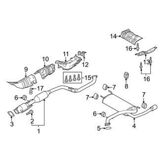 Mazda OE - Exhaust System - Exhaust Components