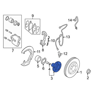 Mazda OE - Front Wheel Hub