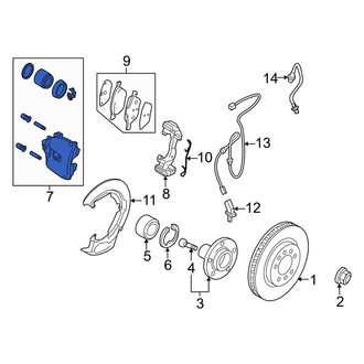 Mazda OE - Rear Left Disc Brake Caliper