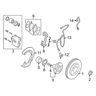 Mazda OE - Front Suspension - Brake Components