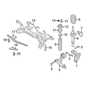 Mazda OE - Rear Suspension Control Arm Nut