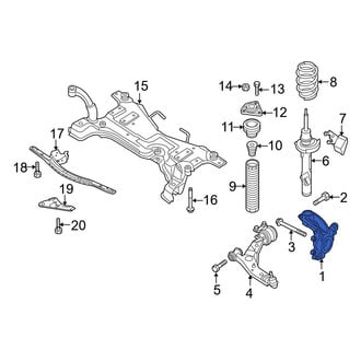 Mazda OE - Front Left Steering Knuckle