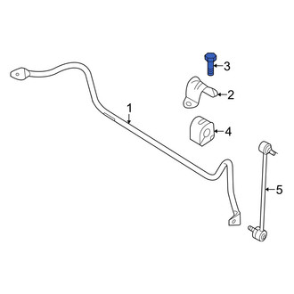 Mazda OE - Front Suspension Stabilizer Bar Bracket Bolt