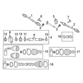 Mazda OE - CV Axle Shaft C-Clip