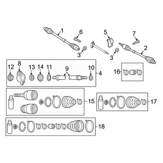 Mazda OE - Front Suspension - Drive Axles (W/O SkyActiv)