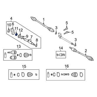Mazda OE - Front CV Axle Shaft Carrier Bearing