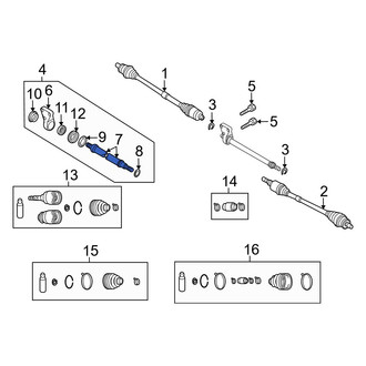 Mazda OE - Front CV Intermediate Shaft