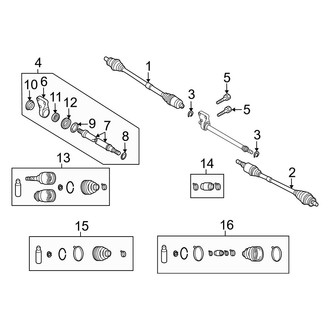 Mazda OE - Front Suspension - Drive Axles
