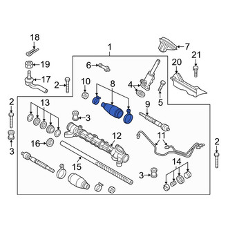 Mazda OE - Rack and Pinion Bellows
