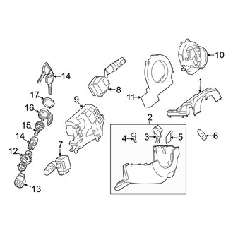 Mazda OE - Steering Column - Shroud, Switches & Levers