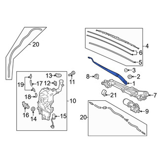 Mazda OE - Front Right Wiper Arm