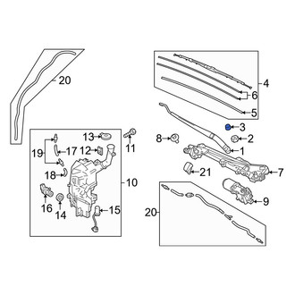 Mazda OE - Front Wiper Arm Cover