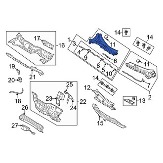 Mazda OE - Front Right Cowl Cover