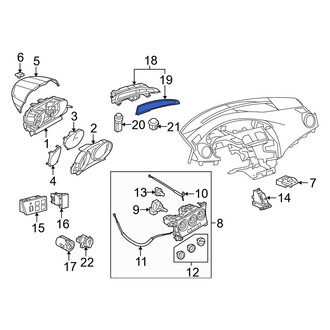 Mazda OE - Left Instrument Panel Lens
